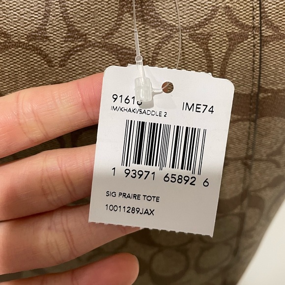 Coach prairie tote bag in signature canvas - Picture 3 of 4